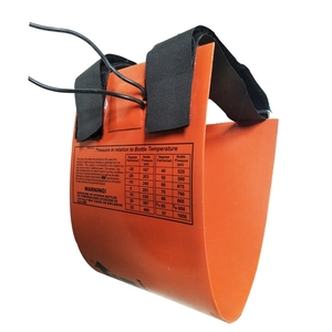 Calentador de escombros de silicona naranja flexible de 12V 6 "X 19" para calentador de botella nitroso de 10/15/20 LB - Product Image 2