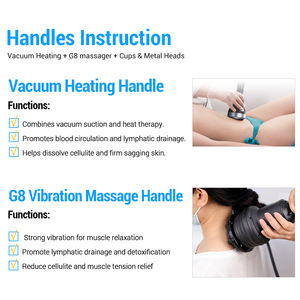 Vertical 3 en 1 calentamiento al vacío 8 cabezales de vibración G8 masajeador eliminación de celulitis G8 máquina de adelgazamiento con 33 tazas - Product Image 3