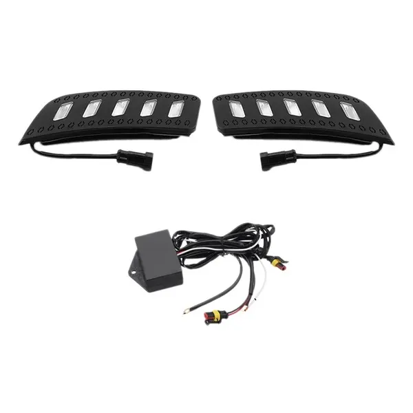 Best Selling Off-road Replacement Parts Black LED Fog Light ABS DRL Daytime Running Lights For Ranger T6 2012-2014