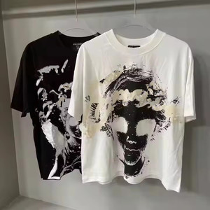 เสื้อยืดสตรีทแวร์พิมพ์ลายกราฟิกขนาดใหญ่ทรงโอเวอร์ไซส์ ผลิตจากผ้าฝ้ายถักคุณภาพสูง 100% เป็นมิตรต่อสิ่งแวดล้อม สำหรับผู้ชาย แบรนด์ Mixed Emotion - Product Image 3