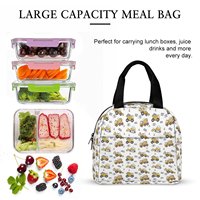 Sac à déjeuner réutilisable à motif de dessin animé pour pique-niques en plein air, sac isotherme pour étudiants, garçons et filles