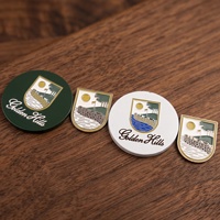 Marcador de Golf Personalizado de Aleación de Zinc con Forma Especial, Borde Martillado, Contorno Grabado, Personaje de Dibujos Animados, Artículo Promocional Personalizado para Eventos