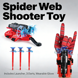 Bestseller: Set Lanciatore di Ragnatele per Bambini, Giocattoli Costume da Supereroe, Giochi di Ruolo Spider-Man - Product Image 4