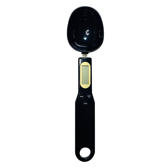 500g 0.1g Digital Kitchen Spoon Scale Black Plastic Electronic Food Weighing Scale for Business Gifts and Travel