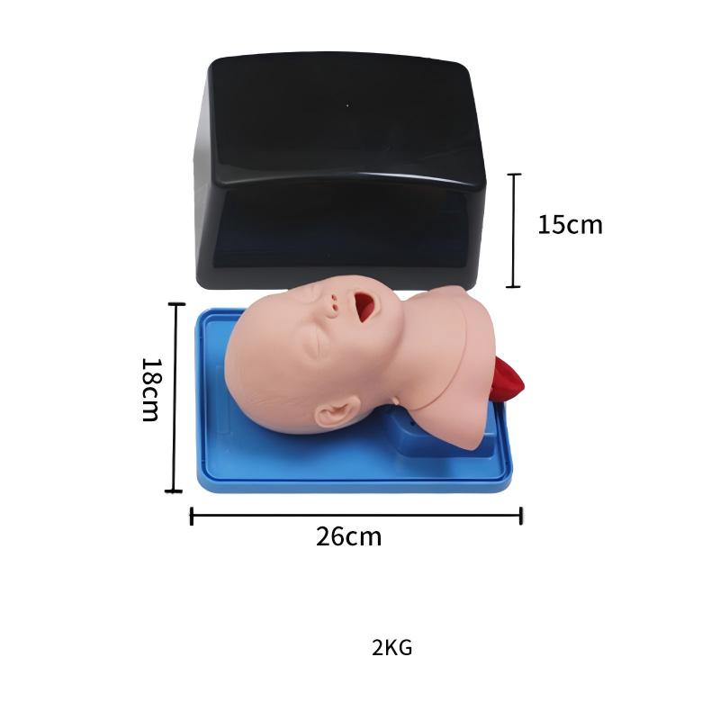 Modèle d'intubation trachéale pour nourrisson, blanc