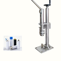 Machine de sertissage manuelle pour aérosols, machine de scellage pour boîtes d'aérosols à commande manuelle