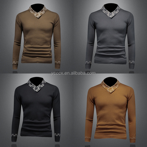 Maglione <span class=keywords><strong>di</strong></span> <span class=keywords><strong>cotone</strong></span> per gli uomini allentato autunno e inverno abbigliamento spessa e calda versione coreana Base <span class=keywords><strong>filo</strong></span> <span class=keywords><strong>filo</strong></span> <span class=keywords><strong>di</strong></span> tendenza - Product Image 2