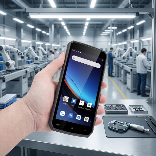 5.5 Inch PDA Android 15 OS 4G 4GB 64GB 2D Scanner PDAs for Manufacturing Quality Control