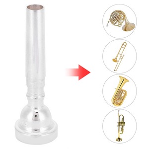 Boquilla para <span class=keywords><strong>Trompeta</strong></span> 3C, Accesorio para Instrumentos Musicales, Compatible con Yamaha, <span class=keywords><strong>Bach</strong></span>, Conn, King Silver - Product Image 6