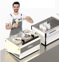 Machine à gelato de table tout-en-un pour la production et la vente directe MILES GALAXY V2 MILANO, le système de gelato ultime pour l'hôtellerie-restauration