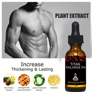 Aceite para Masaje Íntimo Masculino, Potenciador Herbal de Efecto Prolongado, 10 ml, Aceite para Agrandamiento del Pene Titan, Spray Retardante Sin Efectos Secundarios, Suave - Product Image 3