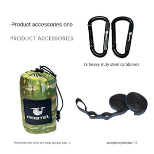 <span class=keywords><strong>Hamaca</strong></span> Doble de Nailon para Exteriores, Portátil, Ultraligera, de Lujo, con Correas para Árboles - Product Image 2