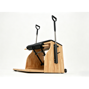 <span class=keywords><strong>Silla</strong></span> de Pilates Wunda Elink E-09 de Madera de Roble Resistente con Asas de Acero Inoxidable y Resorte Alemán para <span class=keywords><strong>Ejercicios</strong></span> Corporales - Product Image 3