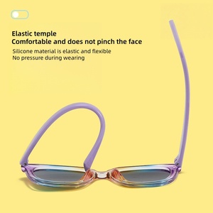 Lunettes de soleil polarisées unisexes confortables pour enfants, monture TR90 colorée, protection UV400, tendance 2026 - Product Image 3