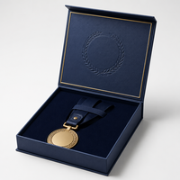 Boîte de présentation magnétique avec insert en mousse pour trophée, stylo, carnet, cadeau d'entreprise, cérémonie, vitrine de vente au détail