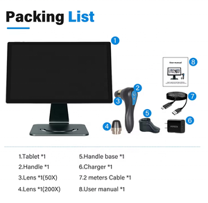 Rilevatore intelligente del cuoio capelluto con Touch Screen per la prevenzione della perdita di capelli e l'analisi del cuoio capelluto policistico-: "capelli tutto in uno - Product Image 5