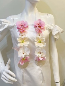 New Trend Hawaiian Lei Necklace Tropical Artificial Flower <strong>Sash</strong> Class of 2026 Grad Flower <strong>Graduation</strong> Leis Luau Party Grad Decor - Product Image 5