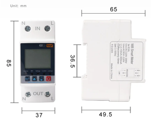 Compteur d'énergie électrique prépayé intelligent WiFi monophasé IGERCN avec application Tuya - Product Image 4
