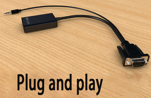 Giảm Giá Chuyển Đổi <span class=keywords><strong>Adapter</strong></span> Cable 15 Pin VGA Nam Để HDMI Nữ Full HD 1080P <span class=keywords><strong>Adapter</strong></span> Cable Với Âm Thanh Và Micro USB Điện VGA - Product Image 5