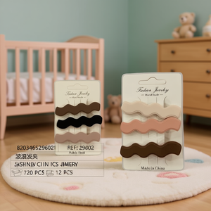 Wavy Hair Clip For Baby Made In China 12 Pcs Pack Fashion Jewelry - Product Image 3
