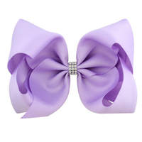 Nœuds de Cheveux en Strass pour Bébé Fille, Gros Grain, 8 Pouces