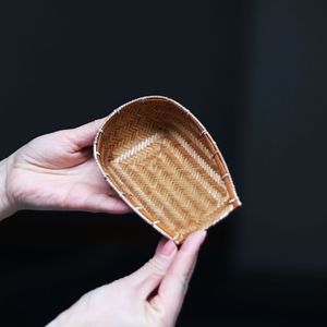 Bamboo Woven <b>Tea</b> Scoop 13x8x4.5 Cm Handmade Traditional Chinese <b>Tea</b> <b>Set</b> Accessory Flat Shape Coffee <b>Tea</b> Tools - Product Image 3