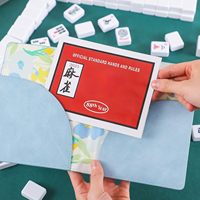 Protège-cartes de Mahjong en cuir PU, grand format, 7 pouces, épaisseur 40 mm, pour cartes de score standard MAHJ