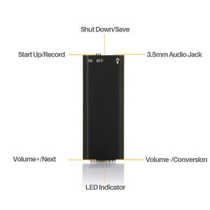 Auriculares con Cancelación <span class=keywords><strong>de</strong></span> Ruido HD, <span class=keywords><strong>Grabadora</strong></span> <span class=keywords><strong>de</strong></span> <span class=keywords><strong>Voz</strong></span>, Reproductor MP3/WAV, Activación por <span class=keywords><strong>Voz</strong></span> con un Toque, Portátiles, Ligeros, Salida Equilibrada - Product Image 6