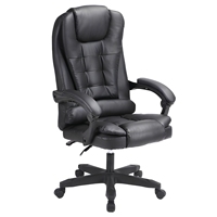 Chaise de bureau ergonomique en cuir avec soutien lombaire réglable, chaise de direction robuste avec accoudoirs rabattables et siège plus large, chaises réglables
