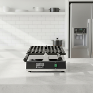 เครื่องทำขนมบีนพาย ZZ340 เครื่องทำวาฟเฟิล เครื่องทำขนมขบเคี้ยว อุปกรณ์สำหรับร้านค้า เครื่องอบวาฟเฟิลรูปไข่ยิ้มลูกเป็ด - Product Image 5