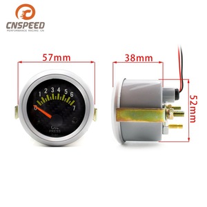 Jauge de pression d'huile CNSPEED 52 mm analogique 12 V universelle pour voiture avec cadran en fibre de carbone - Product Image 4