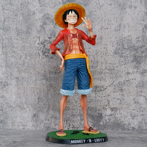 Super gran sonrisa sombrero de paja <span class=keywords><strong>Luffy</strong></span> <span class=keywords><strong>Anime</strong></span> figura de alta calidad 40,5 cm PVC artesanía una pieza animación acción personajes de dibujos animados - Product Image 3