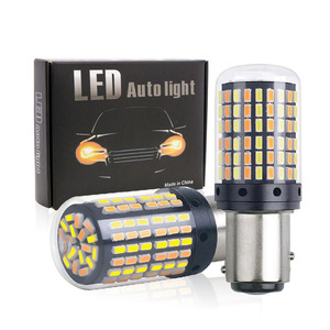 ไฟเบรค LED สวิตช์แบ็คแบบสองสี ขาว-เหลือง สำหรับรถยนต์ ADT DC 12V-28V สว่างพิเศษ 2880LM 168LEDs SMD-3014 1156 7443 3157 ระบบ Canbus - Product Image 6