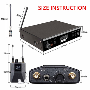 PSM300 Wireless <strong>Monitor</strong> Headphones Uhf Vocal Stage Performance Metal 2 Channels <strong>in</strong> <strong>Ear</strong> <strong>Monitor</strong> PSM300 Monitoring Systems - Product Image 5
