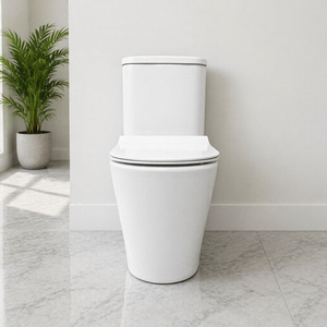 Ensemble WC MWD WaterMark à fixation murale, chasse d'eau siphonique Tornado, en céramique, pour projets résidentiels, hauteur confort - Product Image 2