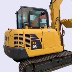 รถขุดขนาดเล็ก Komatsu PC56 มือสอง 5 ตัน เครื่องจักรอุตสาหกรรม เครื่องยนต์คัมมินส์ และชิ้นส่วนเกียร์ จากประเทศจีน - Product Image 1