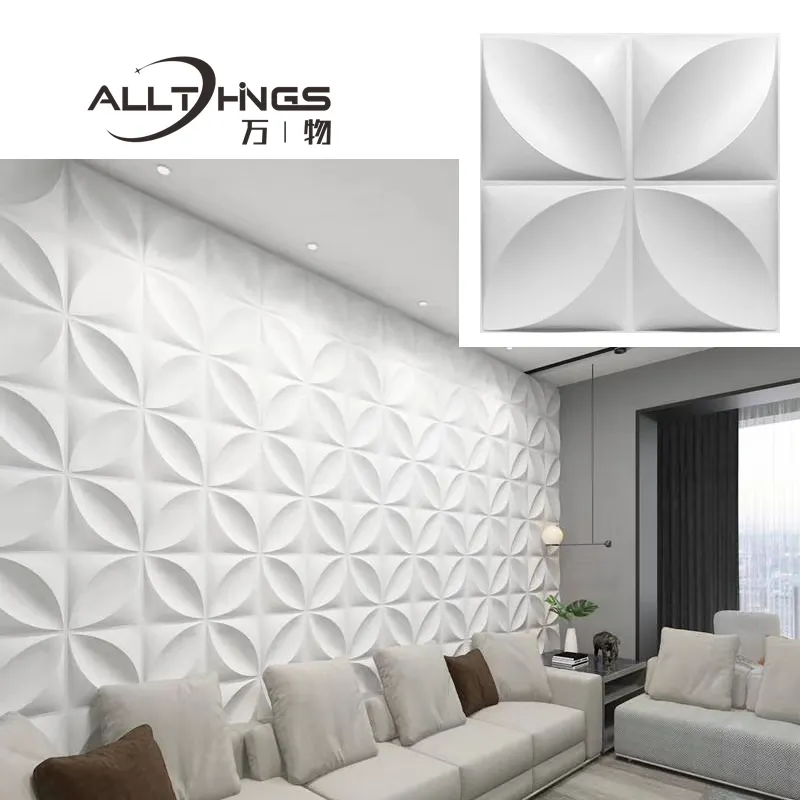 Desain Berlian Dekorasi Interior 3d Dinding Panel Dinding Ubin Dinding Modern Dijual Tahan Air dan Tahan Api 3D Geometris 5 Tahun