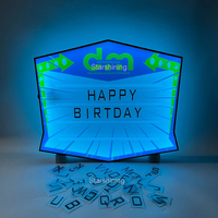 Logotipo personalizado OEM VIP pantalla LED marquesina letras signo caja tablero botella presentador glorificador para club nocturno salón