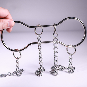 BrilliantMagic Chain Shackle Escape Handcuff : Superbes tours <span class=keywords><strong>de</strong></span> <span class=keywords><strong>magie</strong></span>, menottes d'évasion argentées, accessoires <span class=keywords><strong>de</strong></span> scène <span class=keywords><strong>de</strong></span> <span class=keywords><strong>magie</strong></span> - Product Image 4