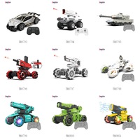 2.4 Ghz 1:14 multi-fonction RC réservoir jouet balles d'eau télécommande voiture lumières, son, tir de balles de cristal, tourelle rotative