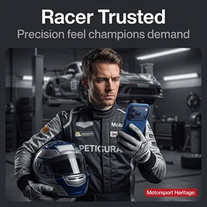 Étui personnalisé OEM en <span class=keywords><strong>Alcantara</strong></span> pour <span class=keywords><strong>iPhone</strong></span> 17 <span class=keywords><strong>Pro</strong></span> Max, logo personnalisé, charge sans fil, protection de l'appareil photo - Product Image 5