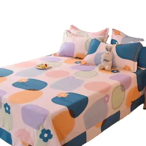 Jiu Sheng comfortable and beautiful wholesale disperse print microfiber fabric for bedsheet