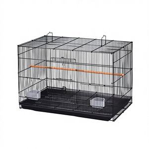 Chine Vente en gros <span class=keywords><strong>Cage</strong></span> à oiseaux à petit fil <span class=keywords><strong>rouge</strong></span>, maison pour perruches, pinsons et canaris avec mangeoire - Product Image 5