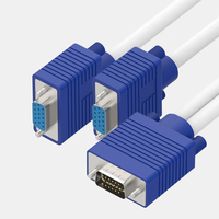 Répartiteur en Y VGA mâle vers 2 femelle, câble adaptateur de moniteur, un Point, deux Y, câble Vga pour projecteur, prix d'usine