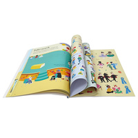 Livre d'activités de spectacle de ballet personnalisé de haute qualité bébé enfants enfants aime l'impression de livre autocollant réutilisable personnalisé