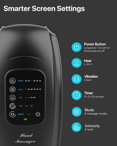 Máquina masajeadora de manos inalámbrica con calor, masajeador de manos eléctrico para artritis, compresión de aire, masajeador de manos y palma mejorado - Product Image 2