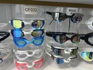 Lunettes de natation high-tech avec logo personnalisé Lunettes de natation écologiques anti-buée réglables en silicone Adultes Myopie Verre de sécurité étanche Design - Product Image 4