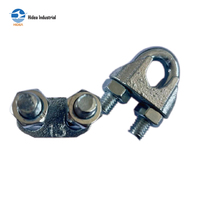 Verzinkte Schmiedeeisen DIN 741 Drahtseilklemmen Hochbelastbar 3-40mm EN 13411-5 Kabelklemmen für Hebe- und Marineanwendungen