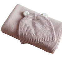 Best-seller Ensemble de couvertures de luxe en cachemire pour bébé, automne, printemps, torsadé et tricoté