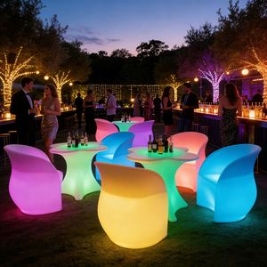 Tavolo da <span class=keywords><strong>Bar</strong></span> LED in Plastica di Lusso alla Moda, Arredamento Moderno Illuminato per KTV, Discoteche, Hotel e Ambienti Esterni - Product Image 5